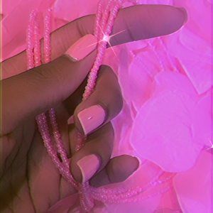Pink Himalayan Waist Beads - IG: @thernbsupply